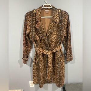 Nygard Animal Print Trench Coat
